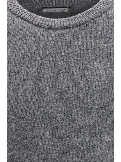 Balenciaga Wool crewneck Sweater - Anthracite