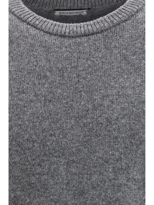 Balenciaga Wool crewneck Sweater - Anthracite