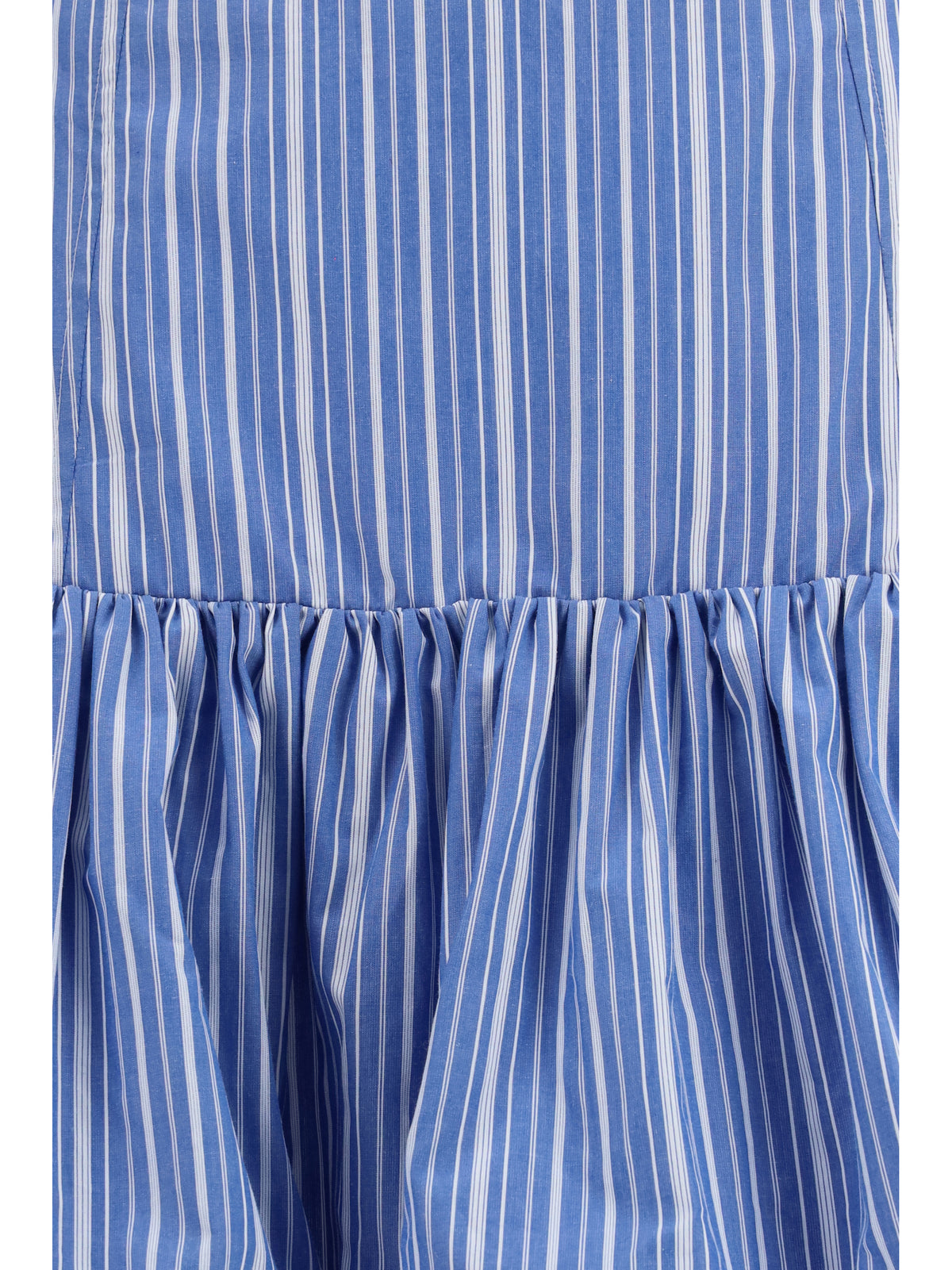 Ganni Striped mini balloon Skirt - Nouvean Navy