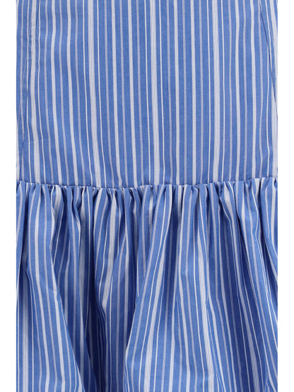 Ganni Striped mini balloon Skirt - Nouvean Navy