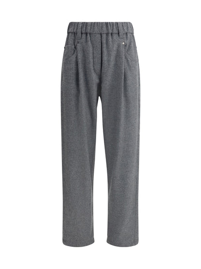 Brunello Cucinelli Wool Pants - Grey Medium