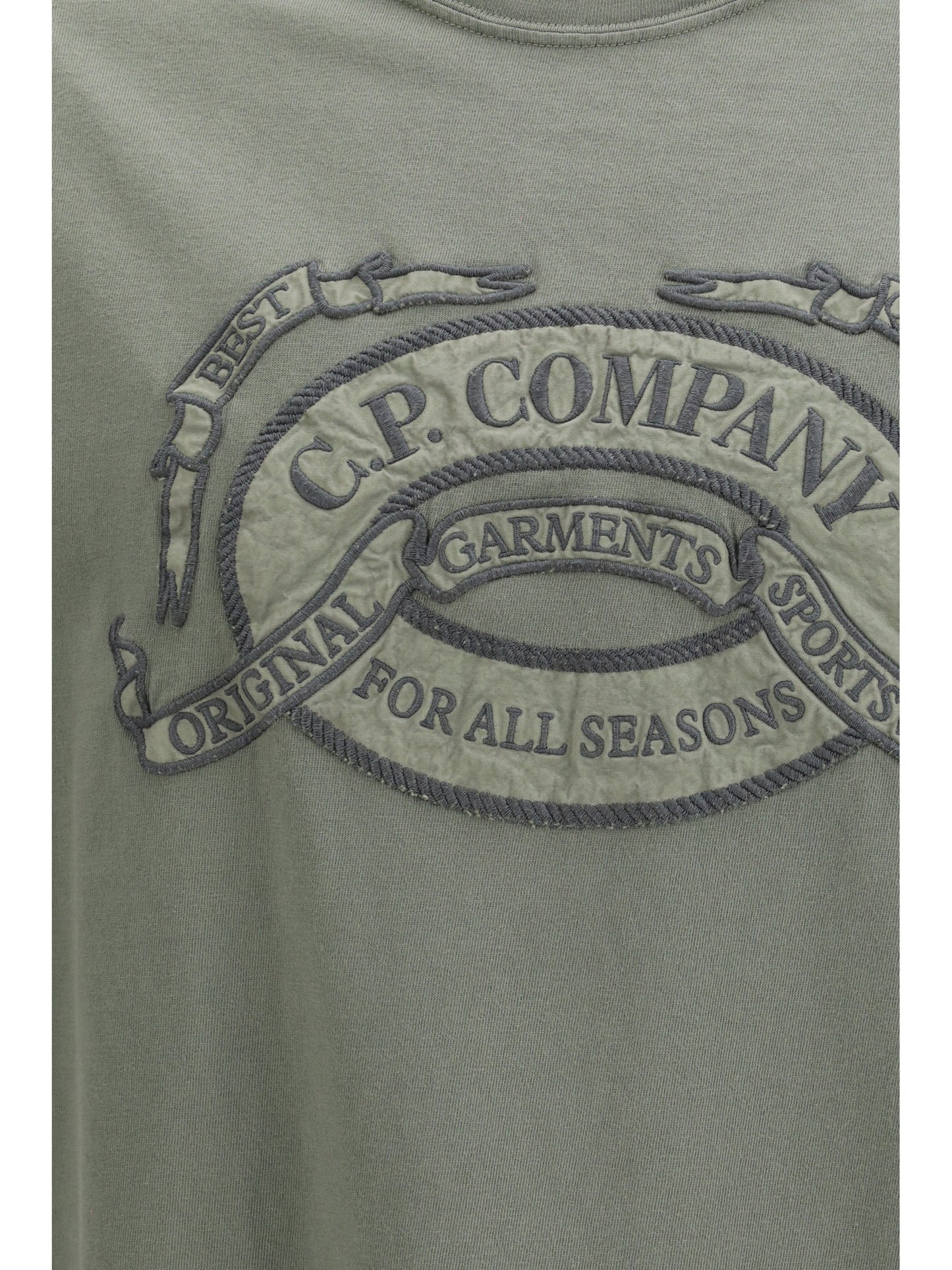 C.P. COMPANY 20/1 Jersey Short Sleeve Boxy Logo T-Shirt