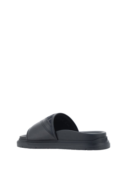 FENDI Slide Diagonal Sandals