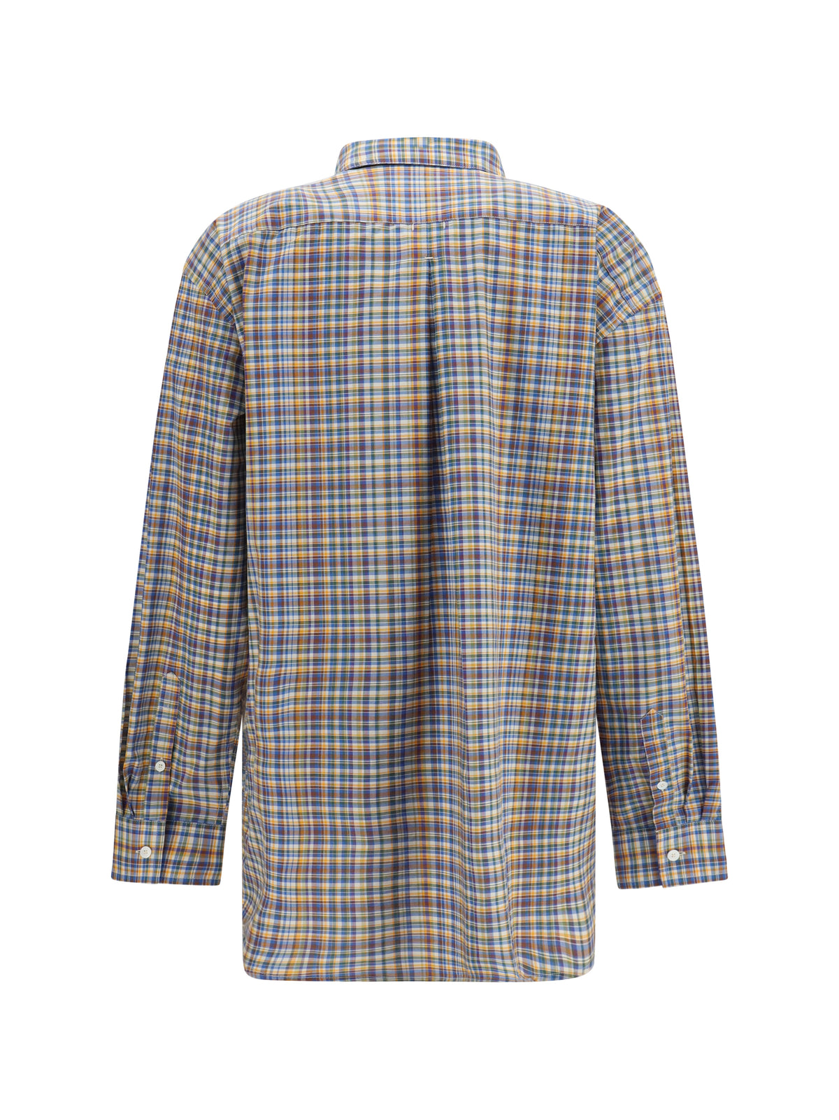 Toteme Classic cotton Shirt - Blue/Orange