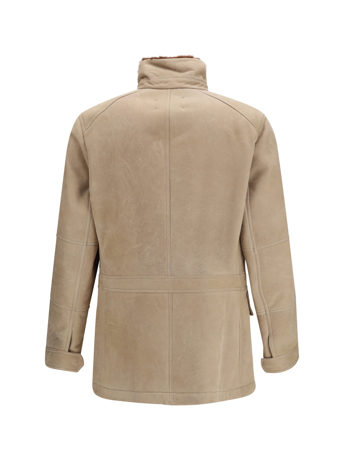 Brunello Cucinelli Waxed shearling Safari Jacket - 9865+074