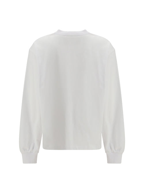 Ganni Long-Sleeve T-shirt with cherries print - Bright White