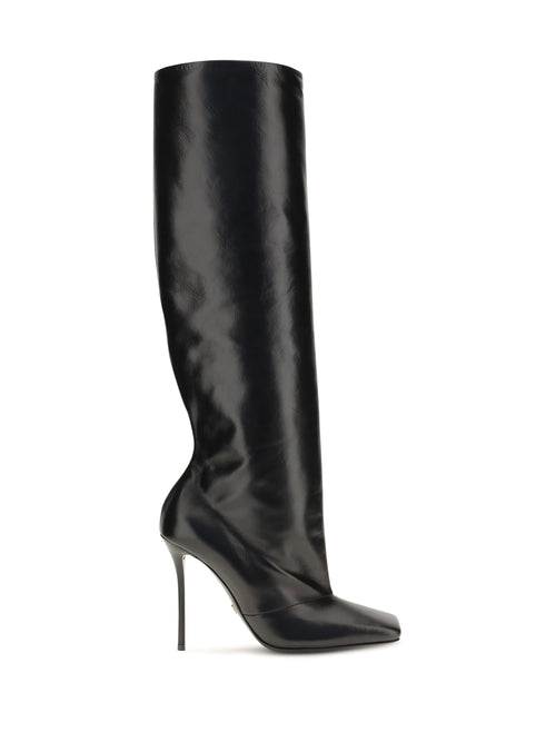Dolce & Gabbana Calfskin Tall Boots - Black