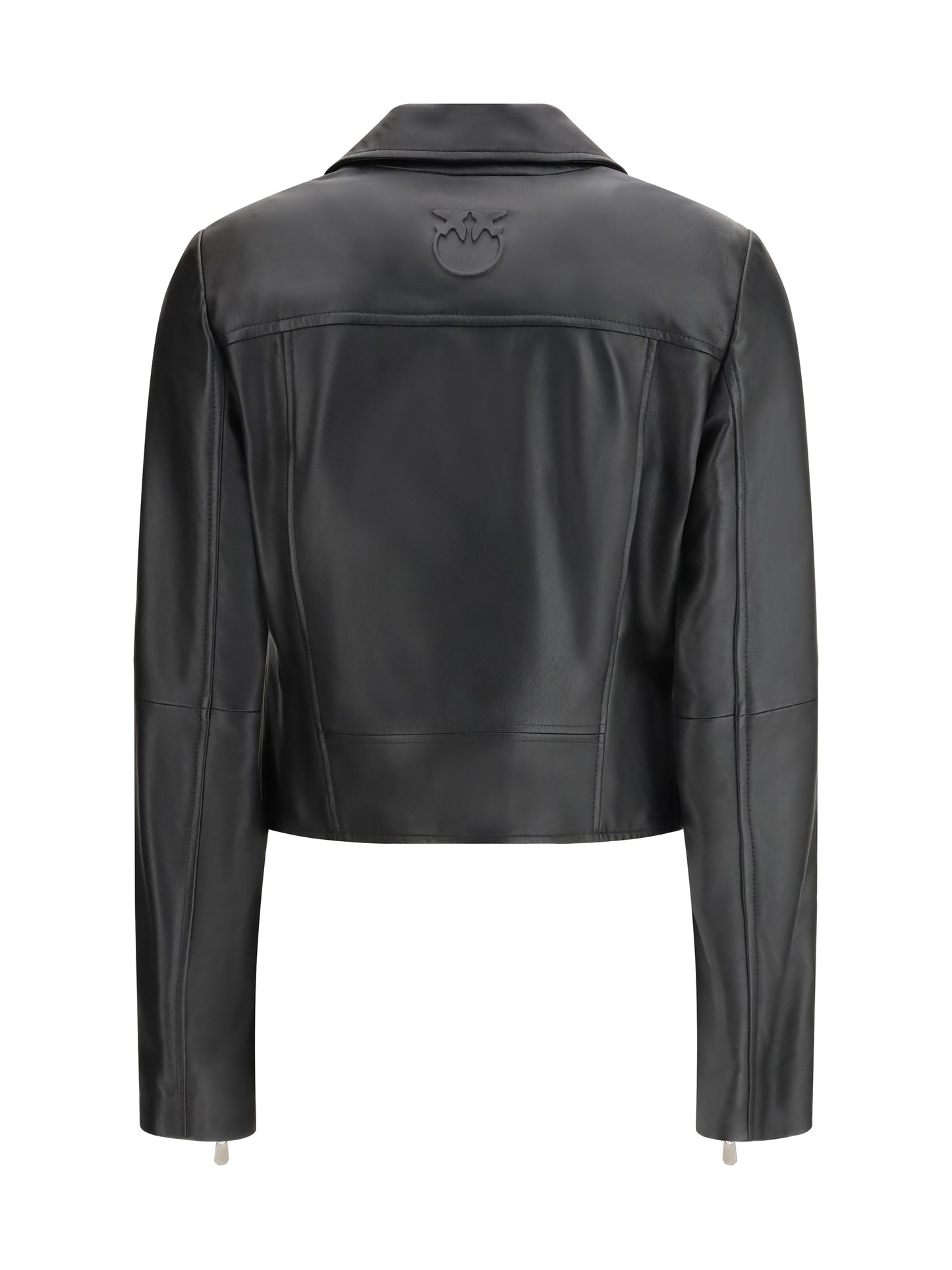 PINKO Leather biker Jacket
