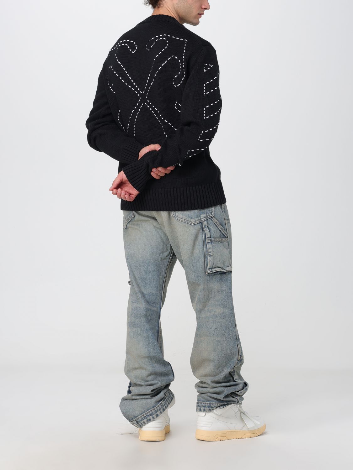 Off White Sweater Men Black