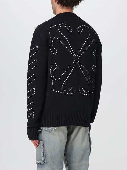 Off White Sweater Men Black
