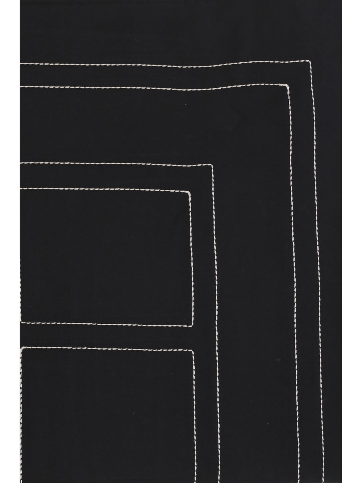 Toteme Silk Scarf with embroidery - Black