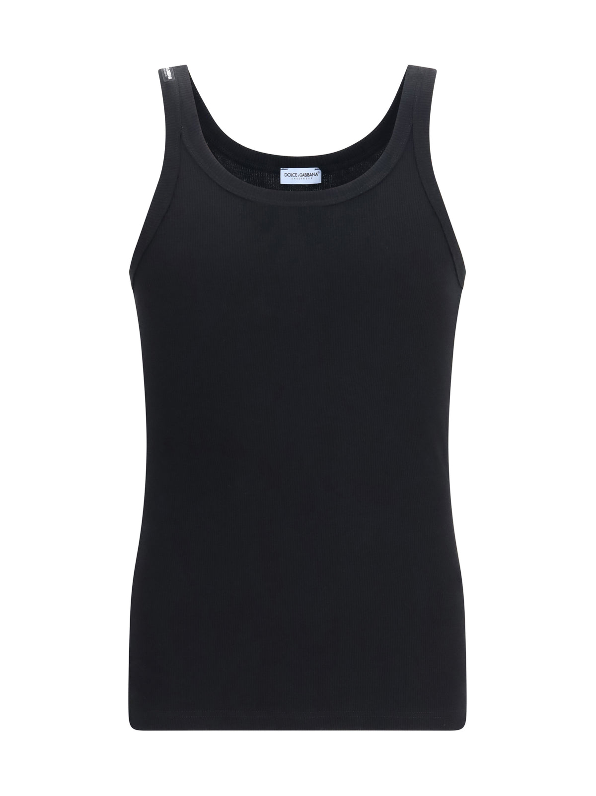 Dolce & Gabbana Marcello ribbed cotton Tank Top - Black