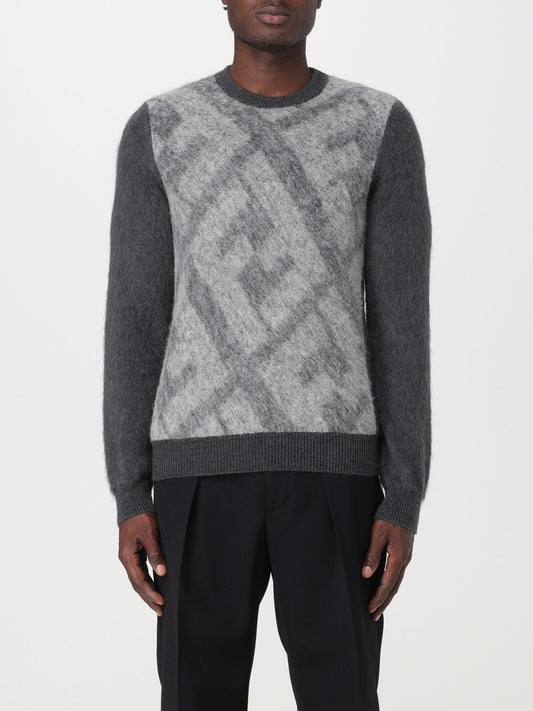 Fendi Sweater Men Grey