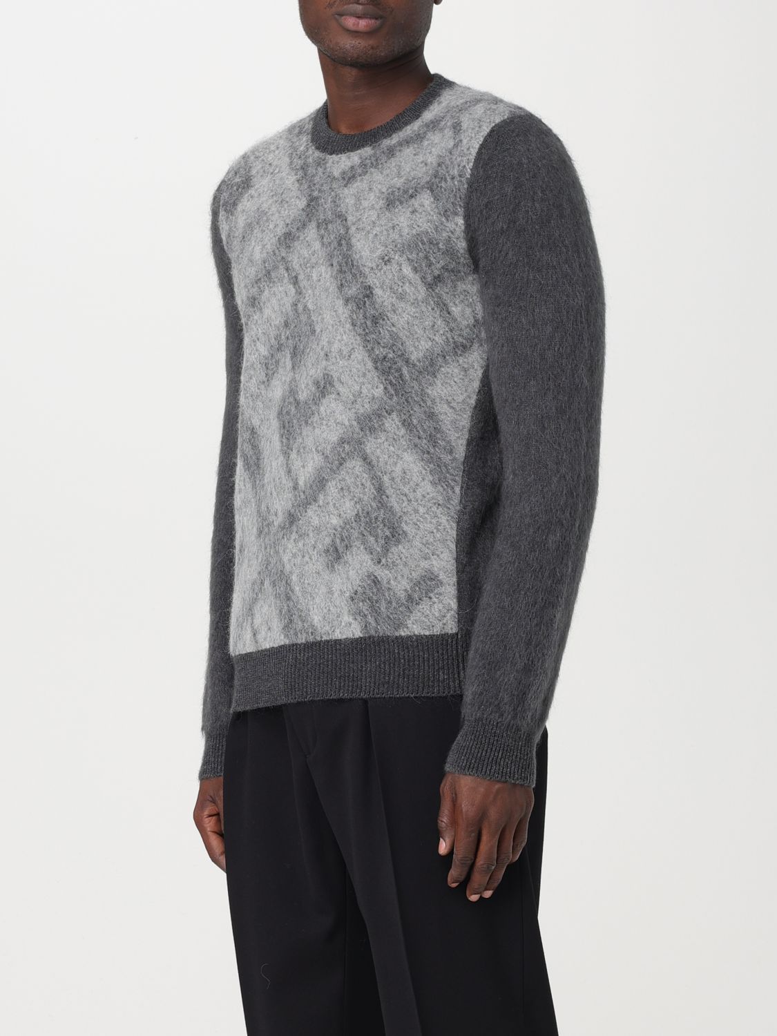 Fendi Sweater Men Grey