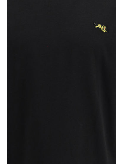 Kenzo Kenzo Jumping Tiger embroidered cotton T-shirt - Black