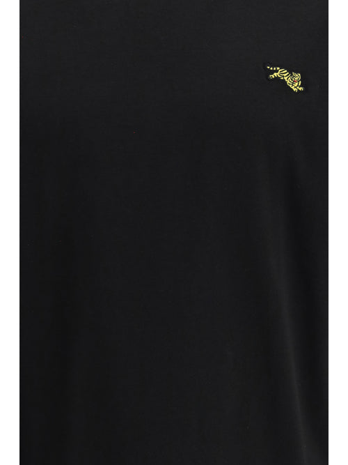Kenzo Kenzo Jumping Tiger embroidered cotton T-shirt - Black