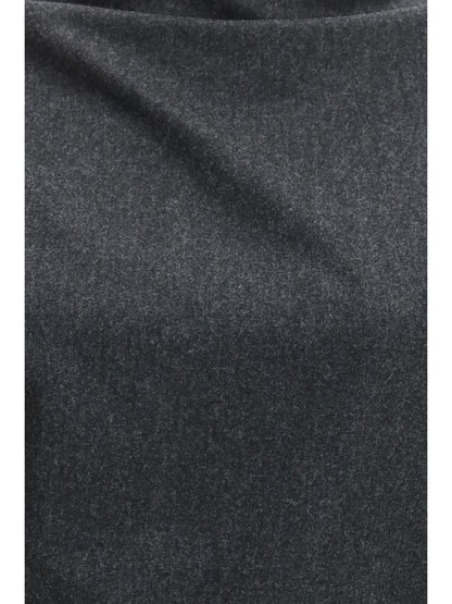 Khaite Harlow wool-cashmere Top - Charcoal