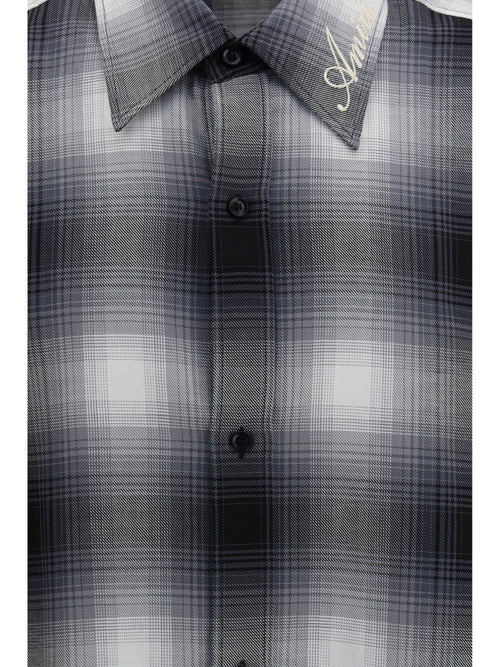 Amiri Oversized flannel Shirt - Black