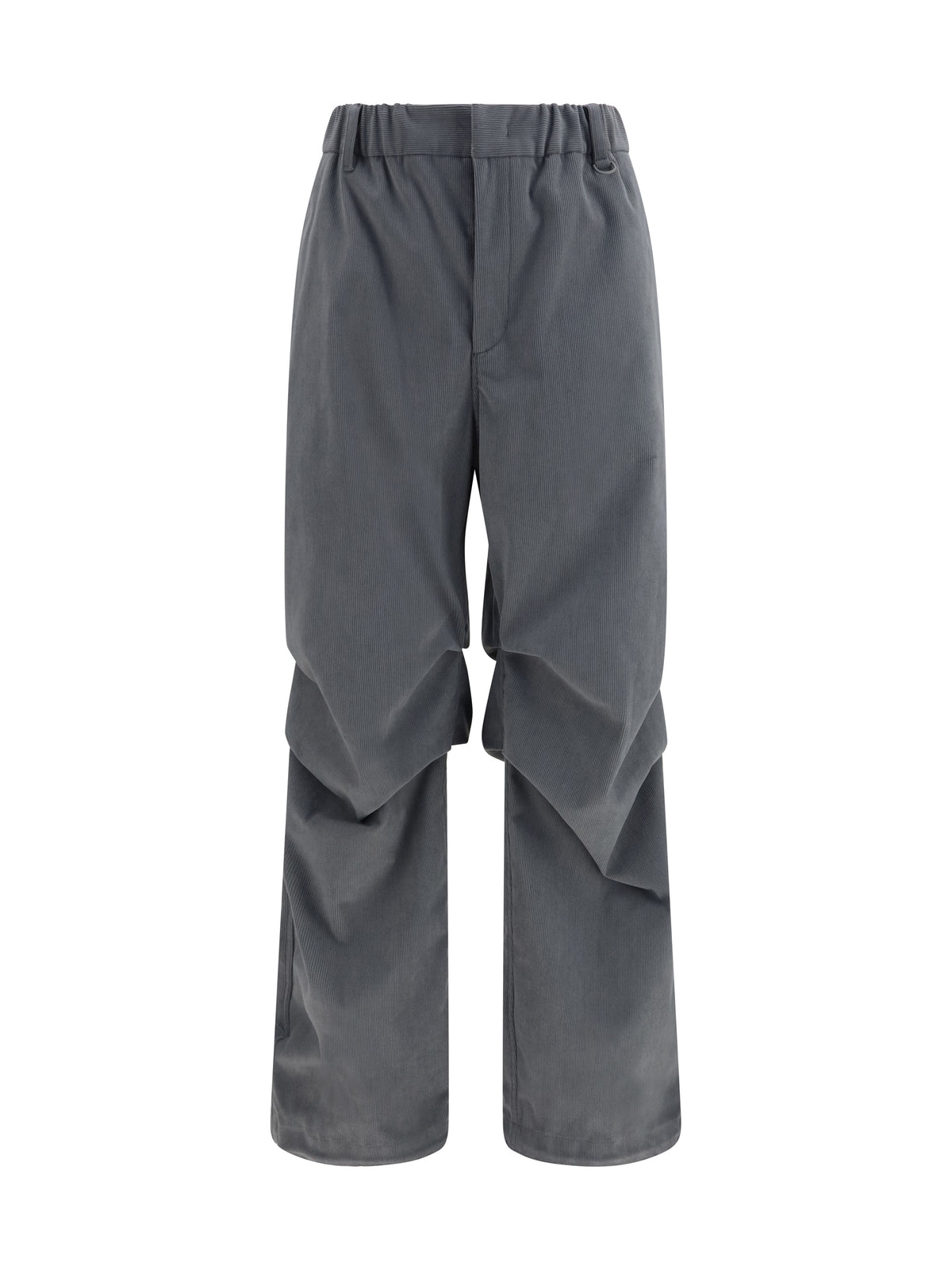 Laminar Ruched corduroy Pants - Grey Medium