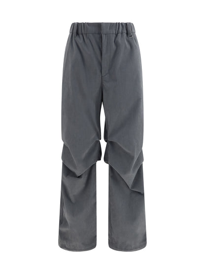 Laminar Ruched corduroy Pants - Grey Medium