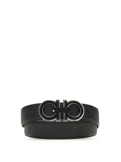 FERRAGAMO Reversible and adjustable Gancini Belt