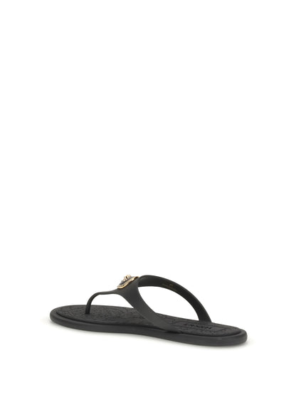 VERSACE Rubber Thong Sandals