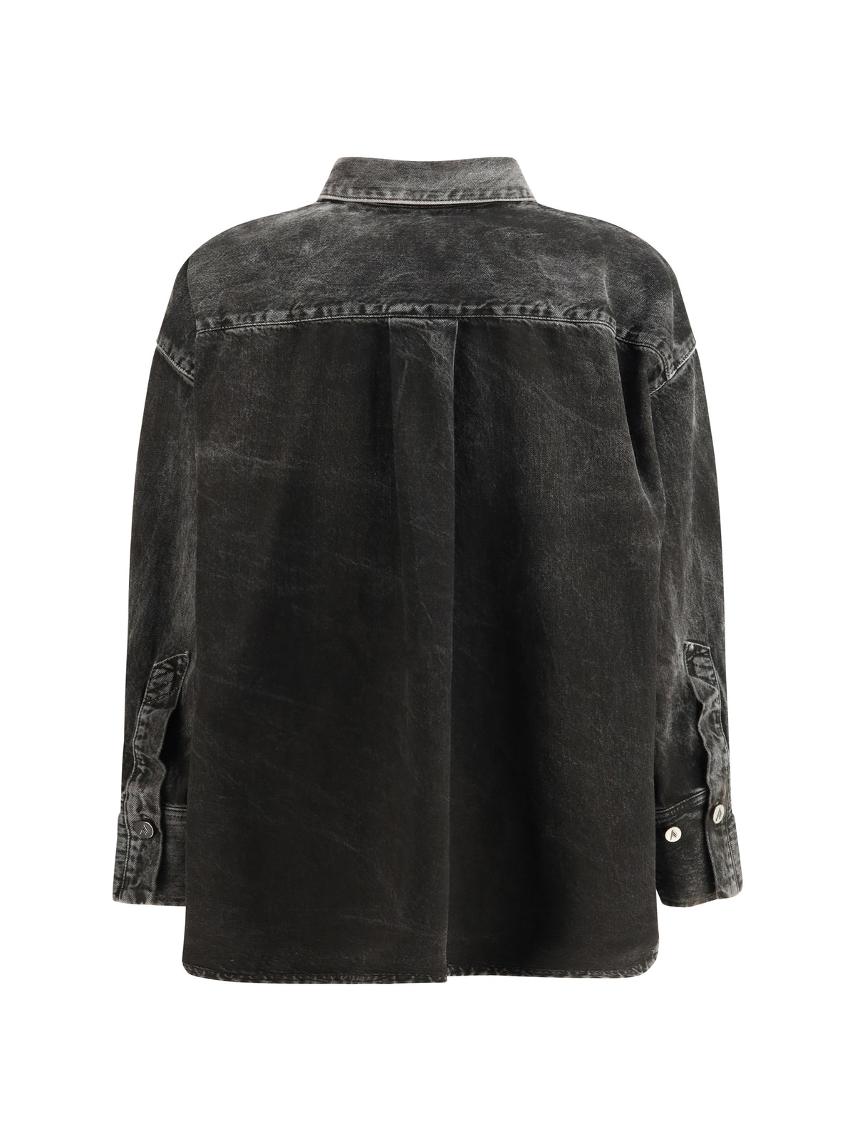 The Attico Denim Shirt - Black/White