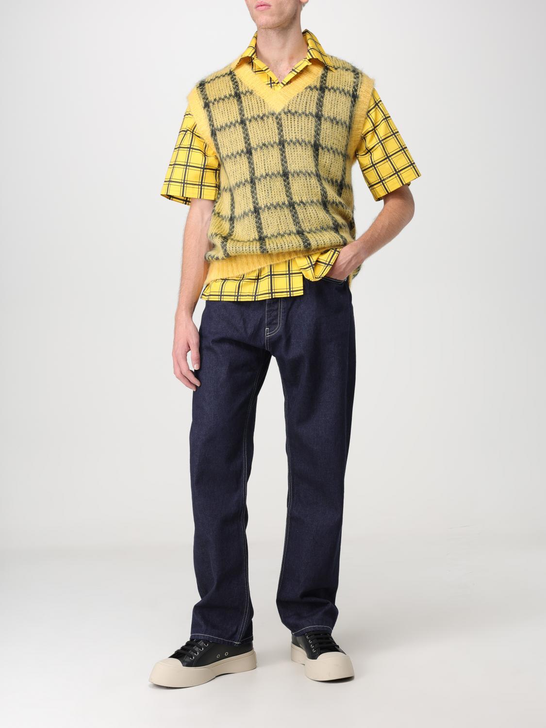 Marni Suit Vest Men Yellow