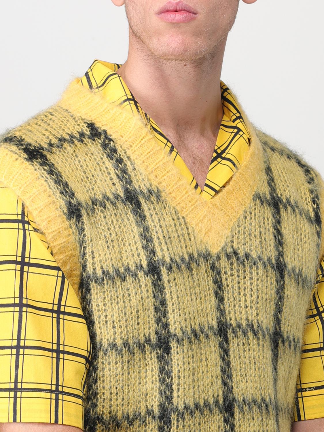Marni Suit Vest Men Yellow