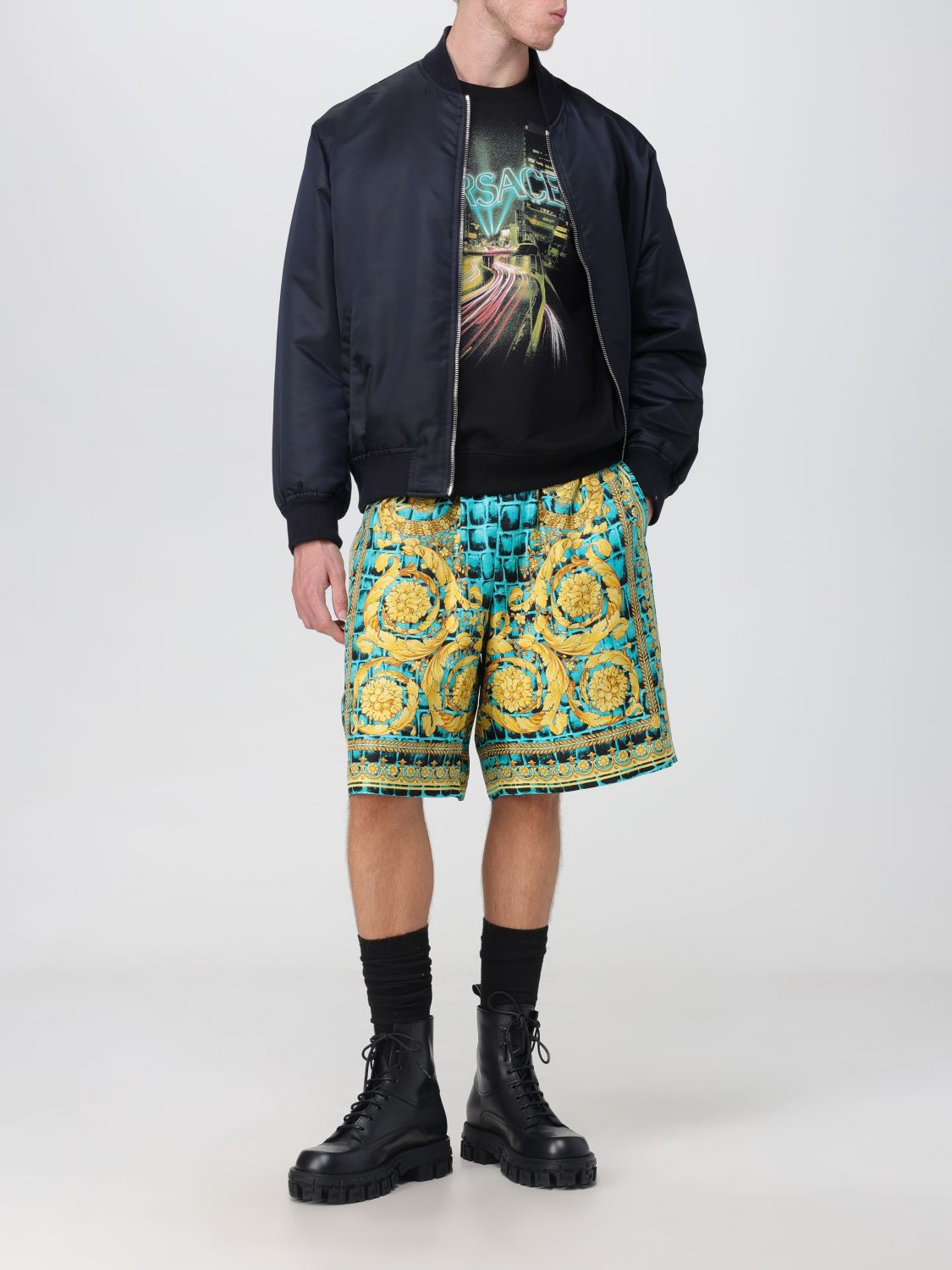 Versace Jacket Men Multicolor
