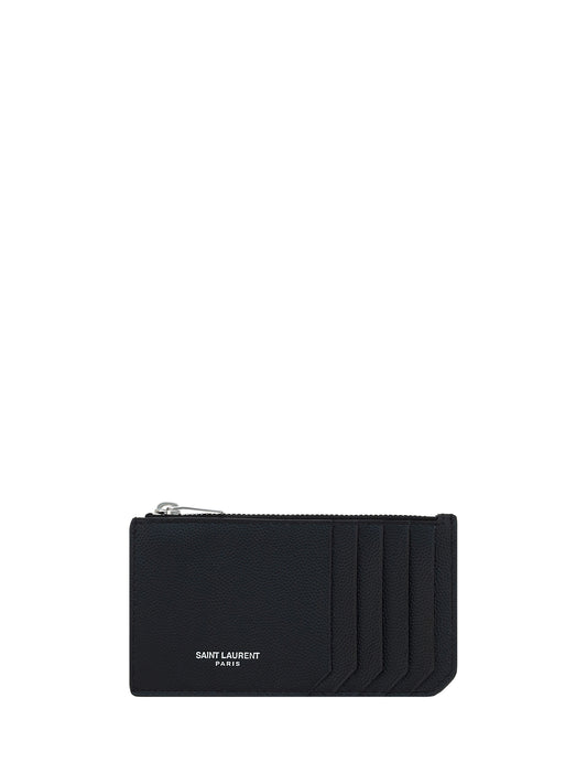 SAINT LAURENT Leather Cardholder