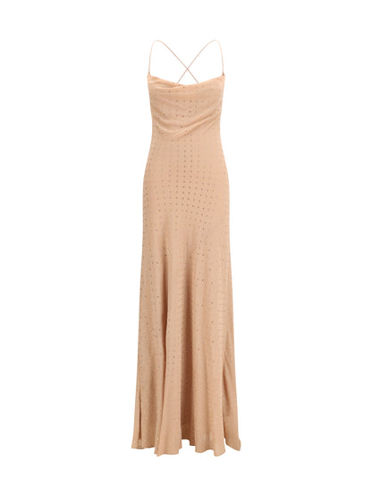 PINKO Long strass Slipdress