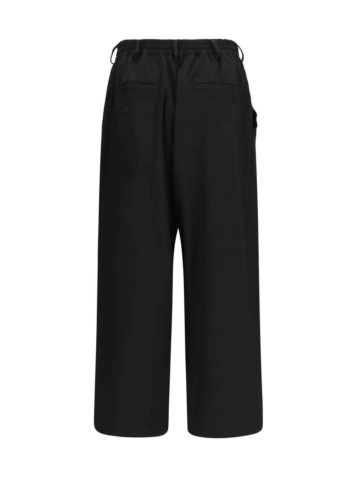 Y-3 Wool straight-leg Pants - Black