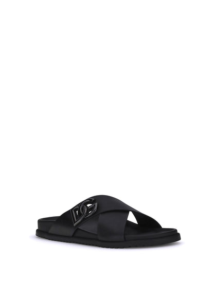 DOLCE & GABBANA Leather Sandals