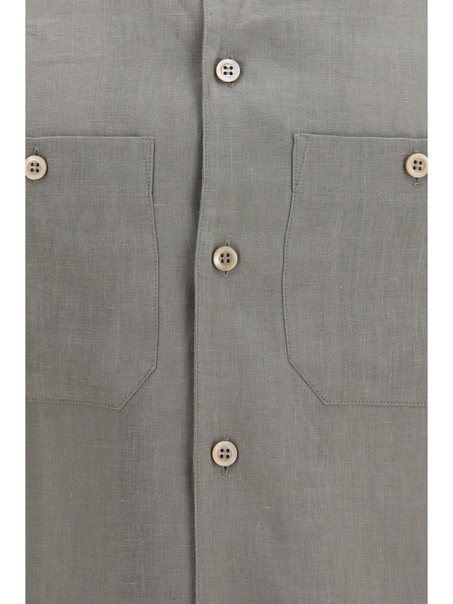 BRUNELLO CUCINELLI Easy-fit linen Shirt with chest pockets