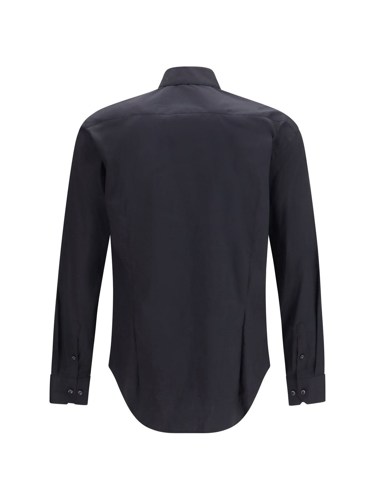 Giorgio Armani Shirt slim fit in stretch cotton poplin - Black