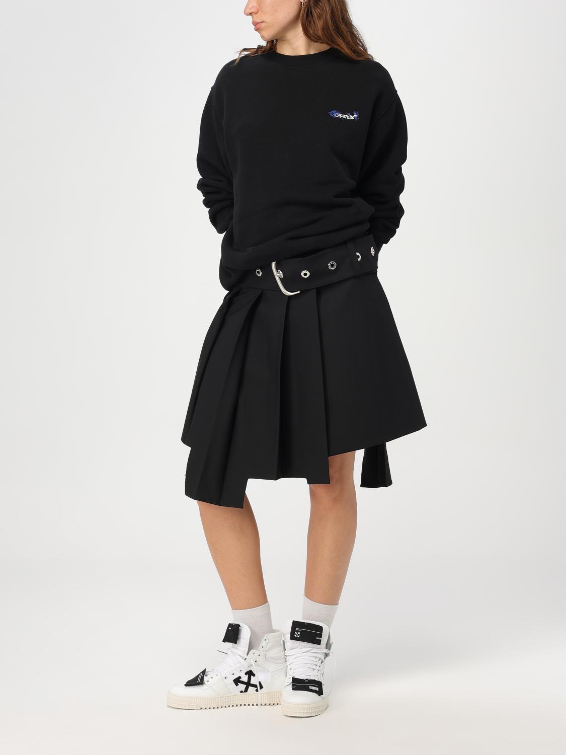 Off White Sweatshirt Woman Black
