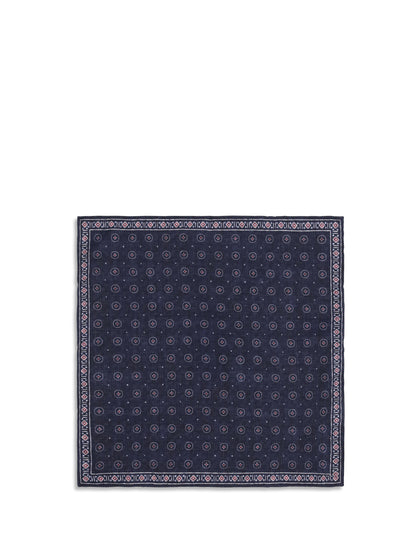 BRUNELLO CUCINELLI Ethnic-patterned silk Pocket Square