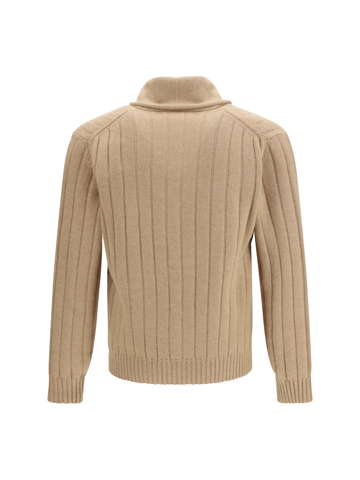 Brunello Cucinelli Ribbed cashmere Cardigan - Camel