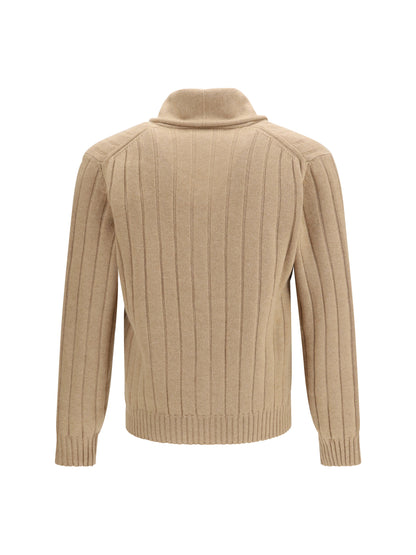 Brunello Cucinelli Ribbed cashmere Cardigan - Camel