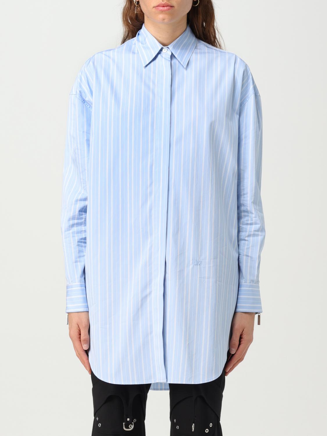Off White Shirt Woman Striped