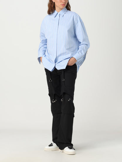 Off White Shirt Woman Striped