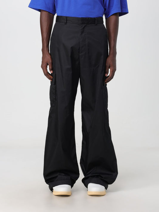 Off White Pants Men Black