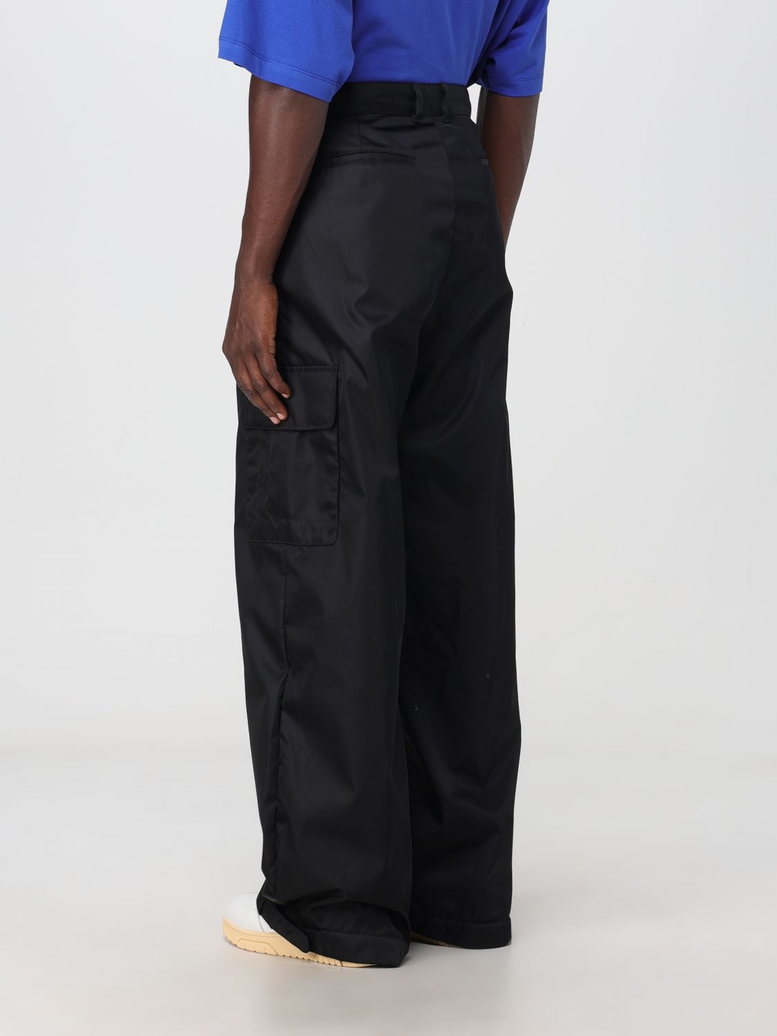 Off White Pants Men Black