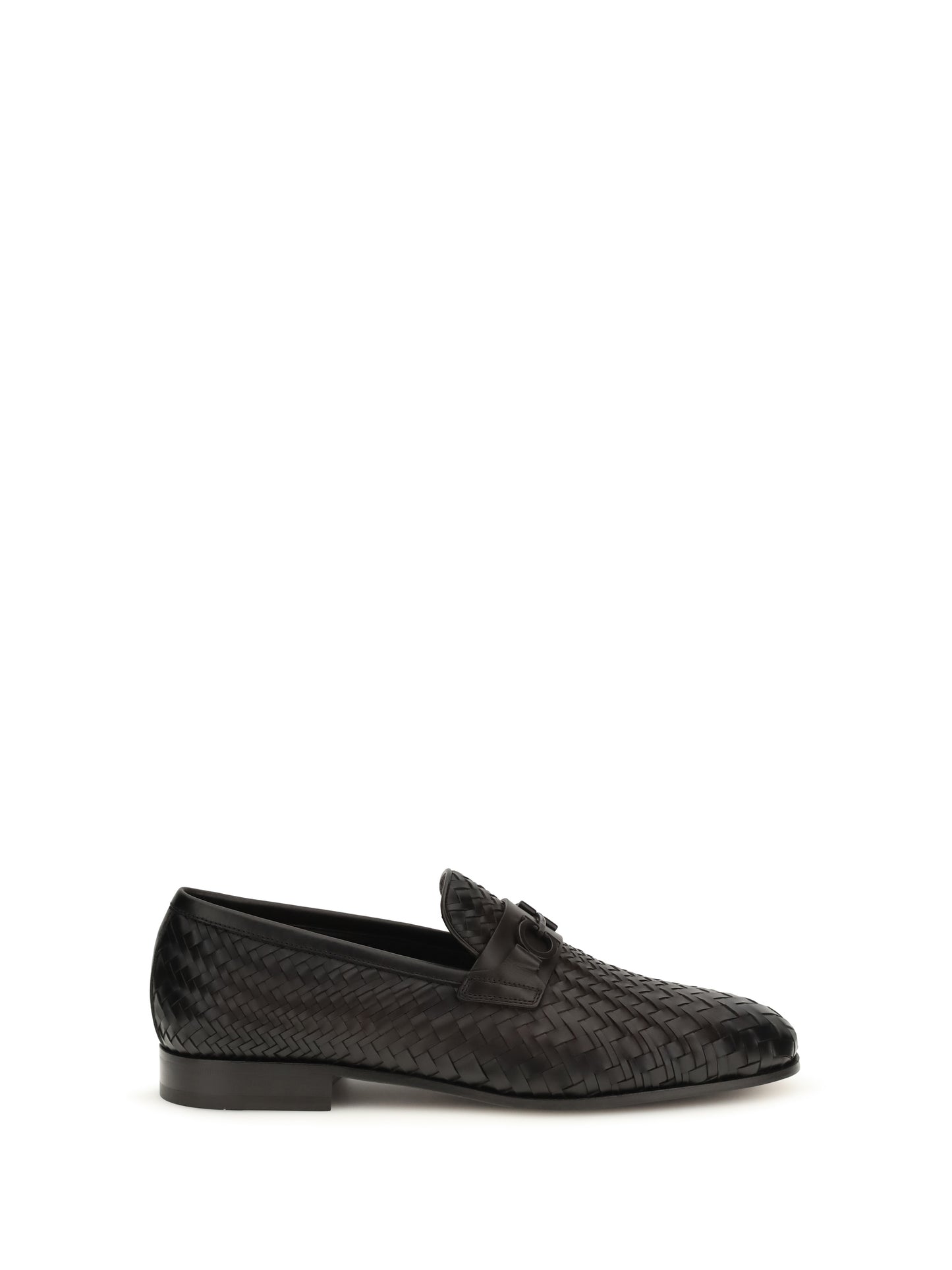 FERRAGAMO Woven Gancini Loafers