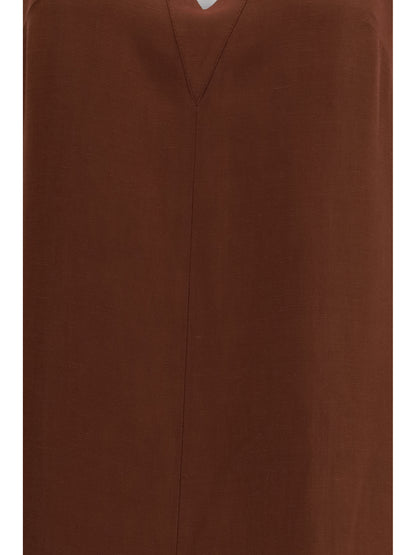 BRUNELLO CUCINELLI V-neck Long Dress