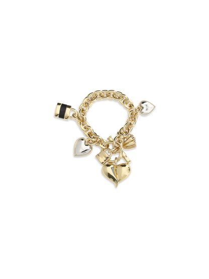 Chloé Heart Bracelet - Gold And Palladium & Black
