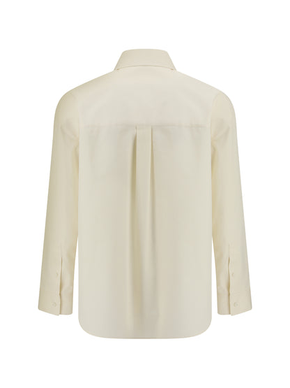 LOEWE Cotton Shirt with an embroidered Anagram logo