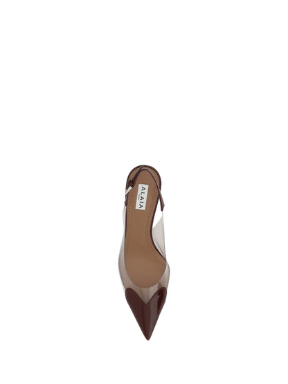 AlaïA Le Coeur Pumps - Rouge Grenat