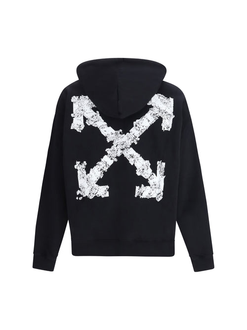 Off-White Heraldic Treshold Arrows Skate Hoodie - Black